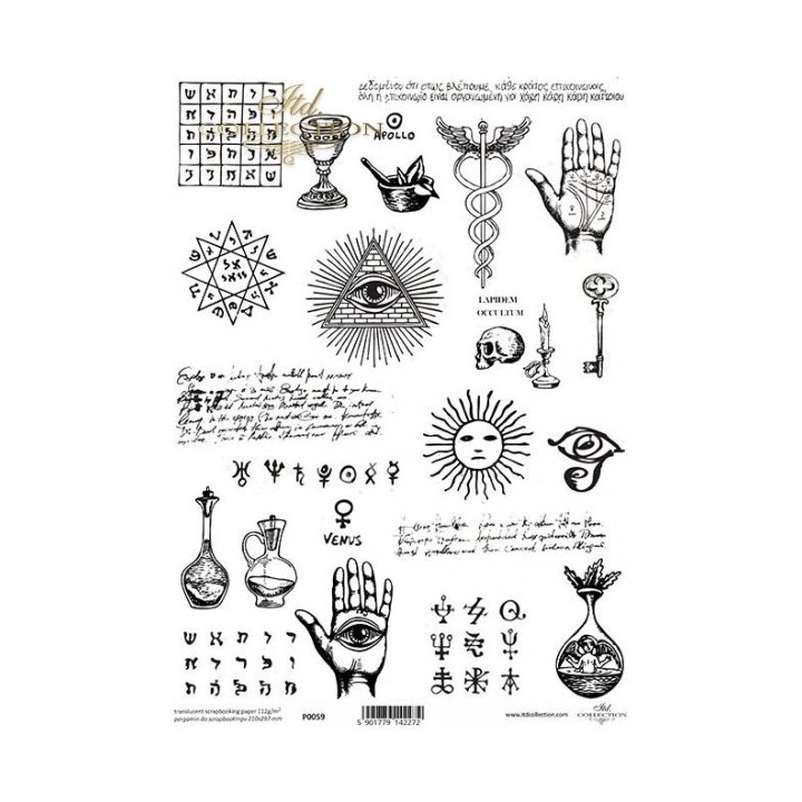 Translucent scrapbookpapier P0059