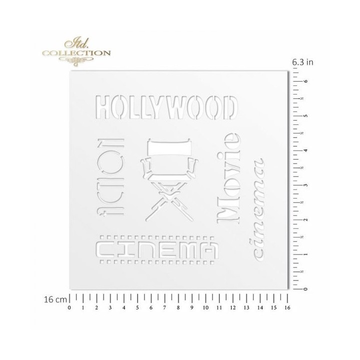 Sjabloon voor scrapbooking en decoupage 16x16 cm ST0202A