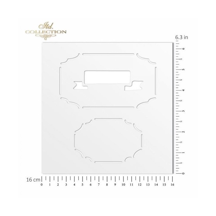 Sjabloon voor scrapbooking en decoupage 16x16 cm ST0212A