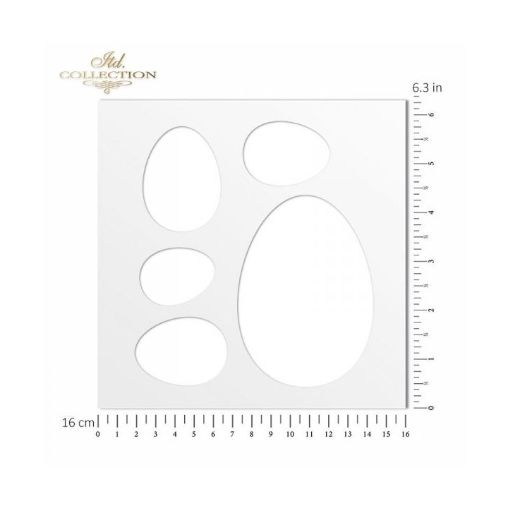 Sjabloon voor scrapbooking en decoupage 16x16 cm ST0214A