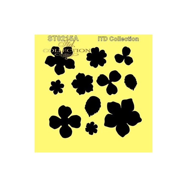 Sjabloon voor scrapbooking en decoupage 16x16 cm ST0215A