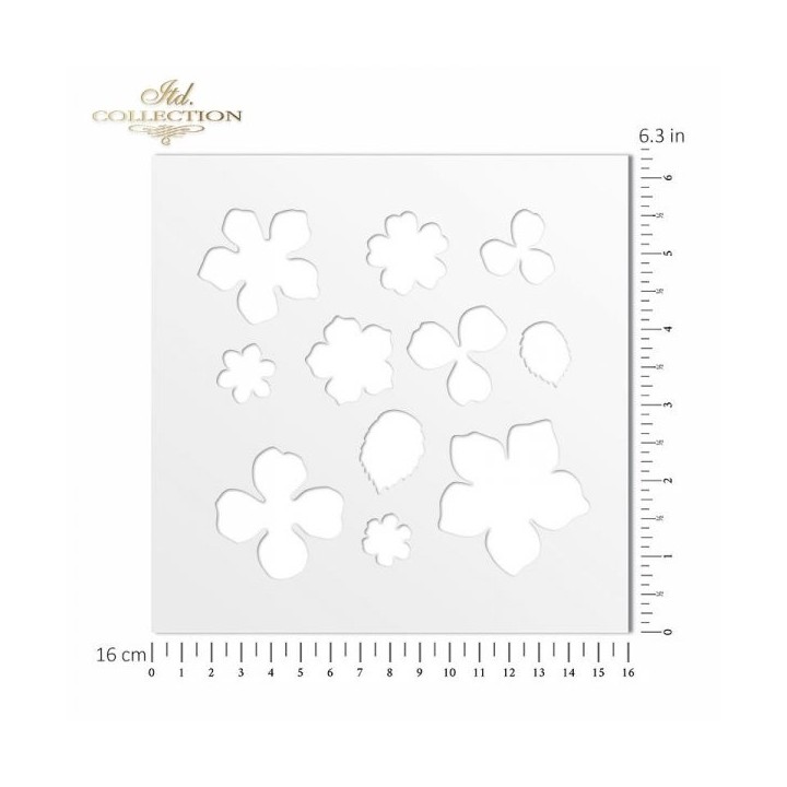 Sjabloon voor scrapbooking en decoupage 16x16 cm ST0215A