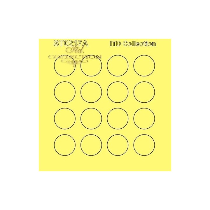 Sjabloon voor scrapbooking en decoupage 16x16 cm ST0217A
