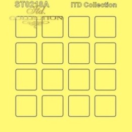 Sjabloon voor scrapbooking en decoupage 16x16 cm ST0218A