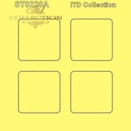 Sjabloon voor scrapbooking en decoupage 16x16 cm ST0220A