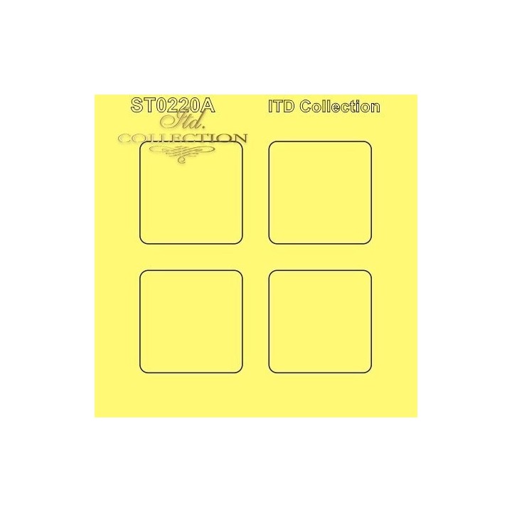 Sjabloon voor scrapbooking en decoupage 16x16 cm ST0220A