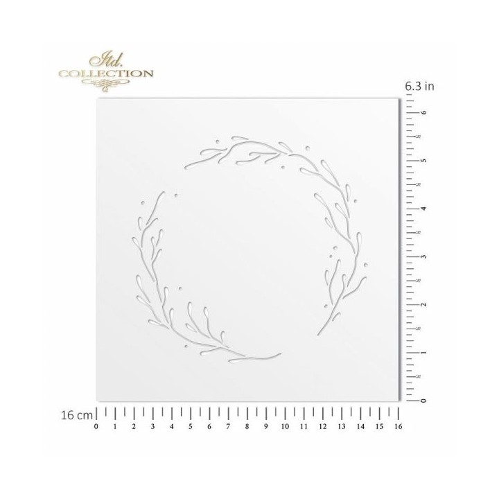 Sjabloon voor scrapbooking en decoupage 16x16 cm ST0224A