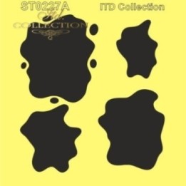 Sjabloon voor scrapbooking en decoupage 16x16 cm ST0227A