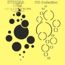 Sjabloon voor scrapbooking en decoupage 16x16 cm ST0229A