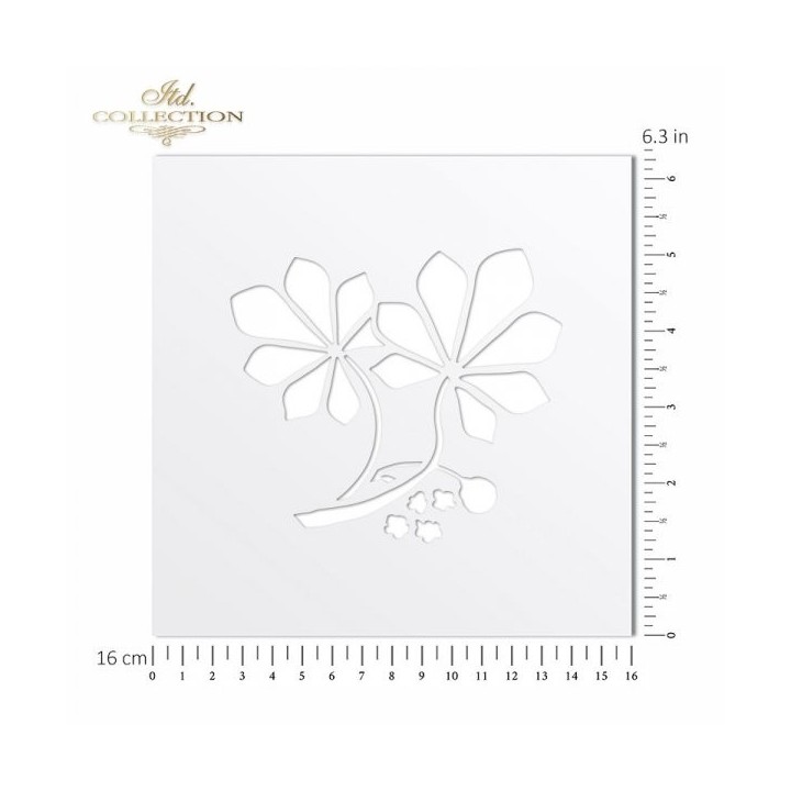 Sjabloon voor scrapbooking en decoupage 16x16 cm ST0230A