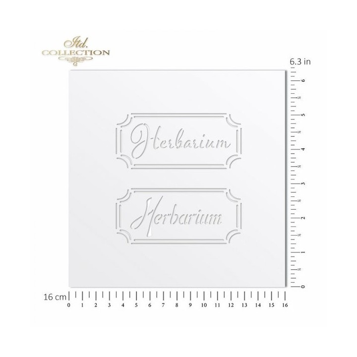 Sjabloon voor scrapbooking en decoupage 16x16 cm ST0232A