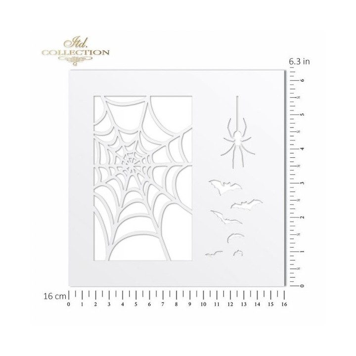 Sjabloon voor scrapbooking en decoupage 16x16 cm ST0234A