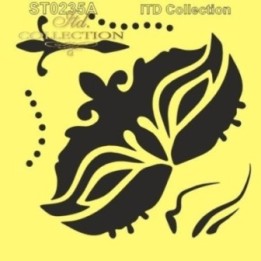 Sjabloon voor scrapbooking en decoupage 16x16 cm ST0235A