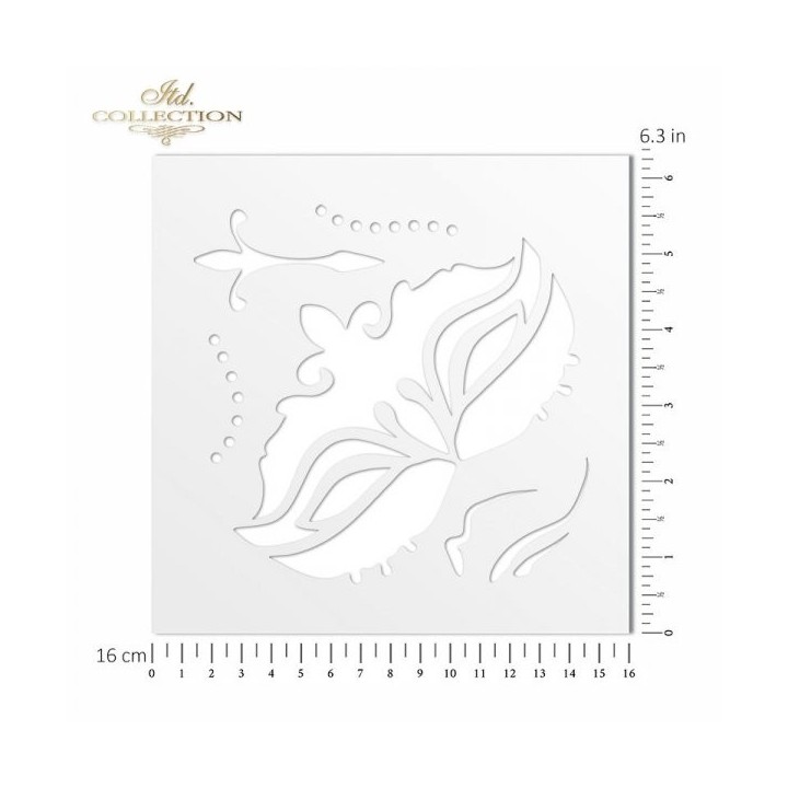 Sjabloon voor scrapbooking en decoupage 16x16 cm ST0235A
