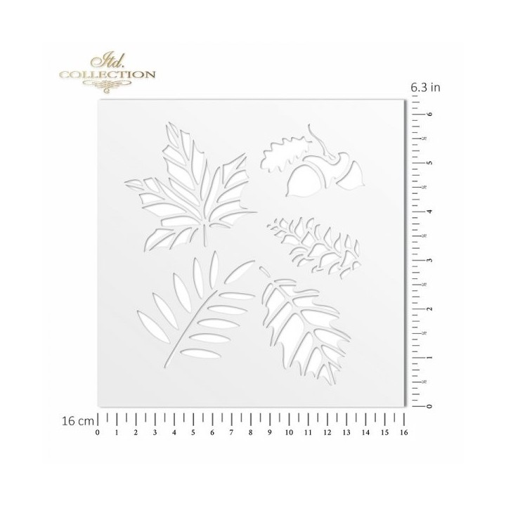 Sjabloon voor scrapbooking en decoupage 16x16 cm ST0240A