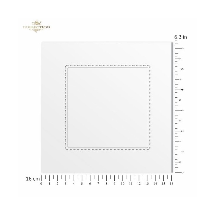 Sjabloon voor scrapbooking en decoupage 16x16 cm ST0244A