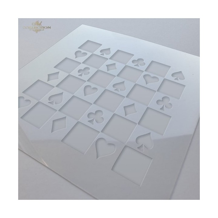 Sjabloon voor scrapbooking en decoupage 16x16 cm ST0246A