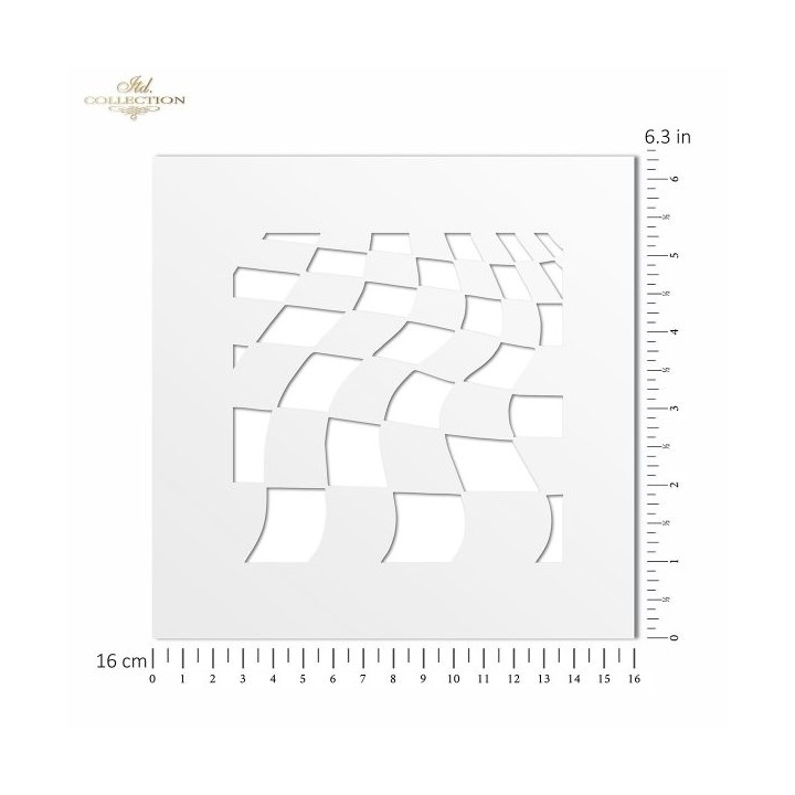 Sjabloon voor scrapbooking en decoupage 16x16 cm ST0248A