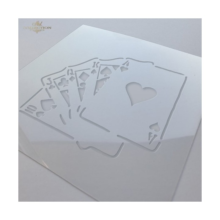 Sjabloon voor scrapbooking en decoupage 16x16 cm ST0249A