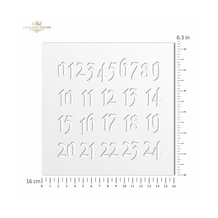 Sjabloon voor scrapbooking en decoupage 16x16 cm ST0252A