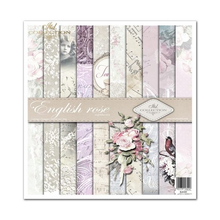Scrapbookingpapier SLS-001 ''Engelse roos''