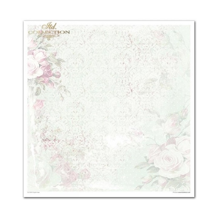 Scrapbookingpapier SLS-001 ''Engelse roos''