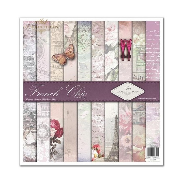 Scrapbookingpapier SLS-002 ''French Chic''