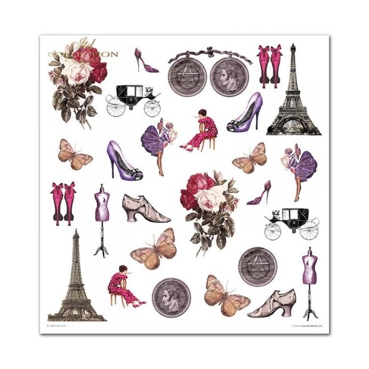 Scrapbookingpapier SLS-002 ''French Chic''