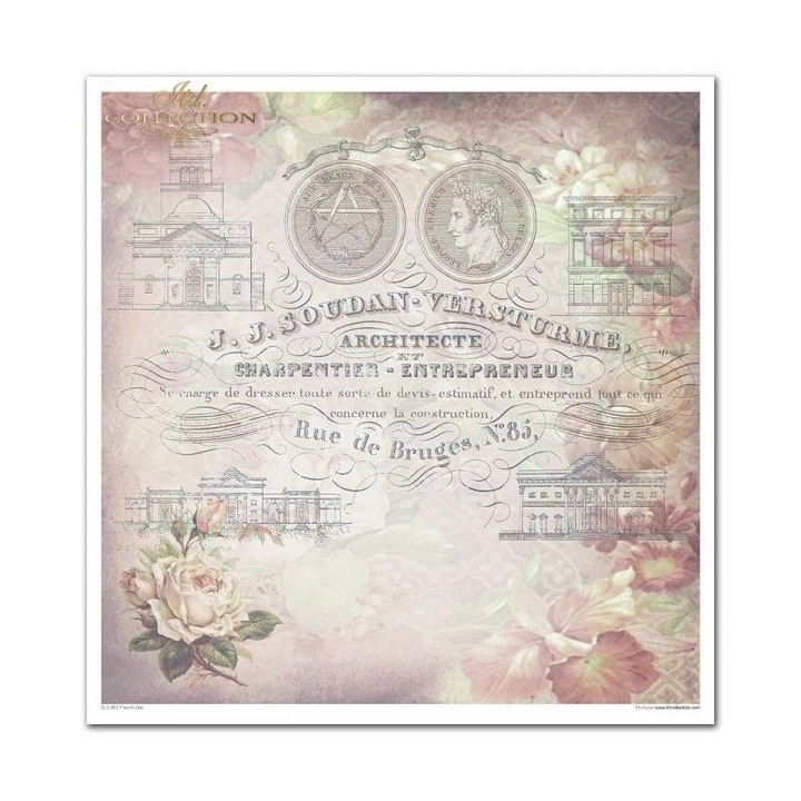 Scrapbookingpapier SLS-002 ''French Chic''