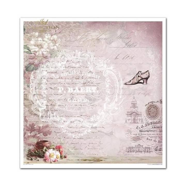 Scrapbookingpapier SLS-002 ''French Chic''