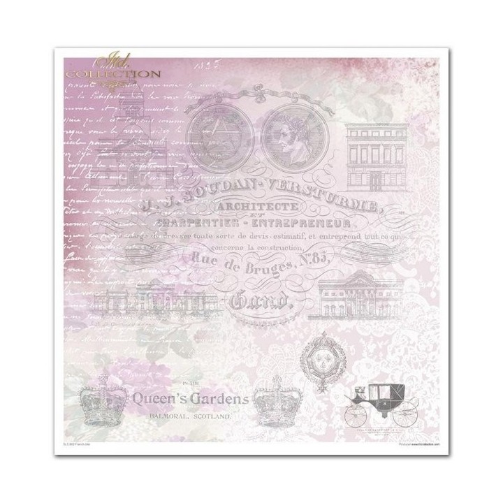 Scrapbookingpapier SLS-002 ''French Chic''