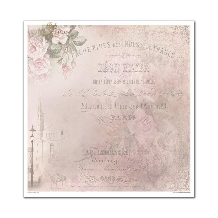 Scrapbookingpapier SLS-002 ''French Chic''
