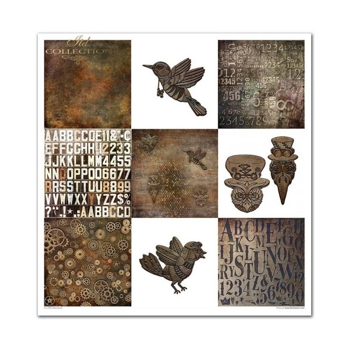 Scrapbookingpapier SLS-003 ''Steampunk''