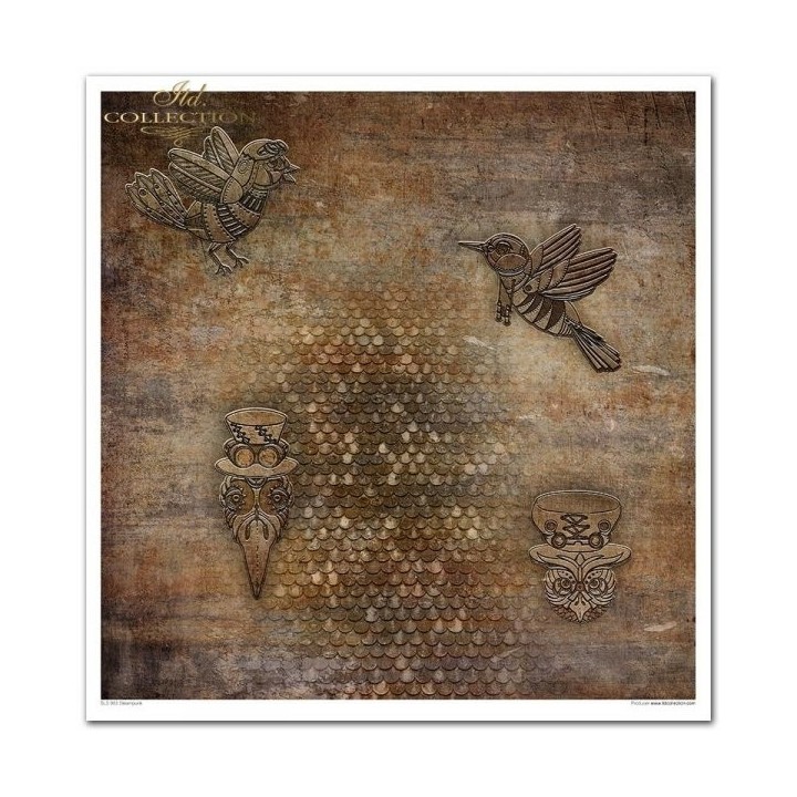 Scrapbookingpapier SLS-003 ''Steampunk''