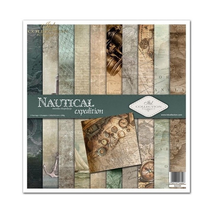 Scrapbookingpapier SLS-004 ''Nautische expeditie''