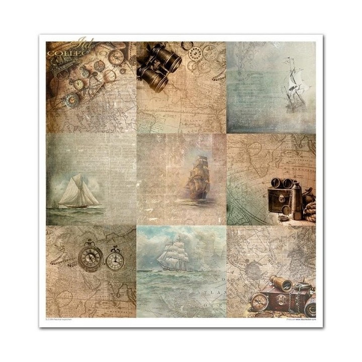 Scrapbookingpapier SLS-004 ''Nautische expeditie''
