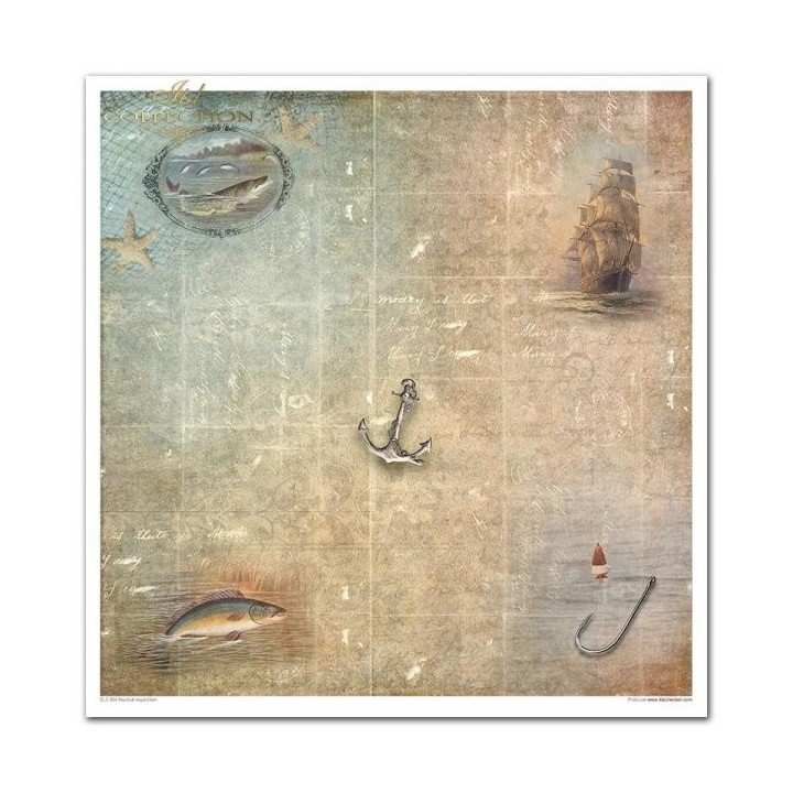 Scrapbookingpapier SLS-004 ''Nautische expeditie''