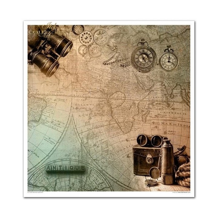 Scrapbookingpapier SLS-004 ''Nautische expeditie''
