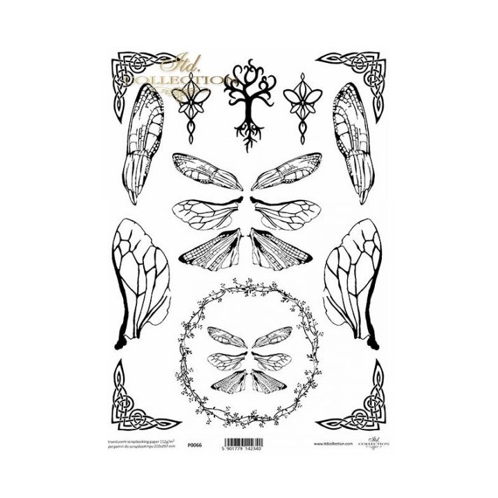 Translucent scrapbookpapier P0066