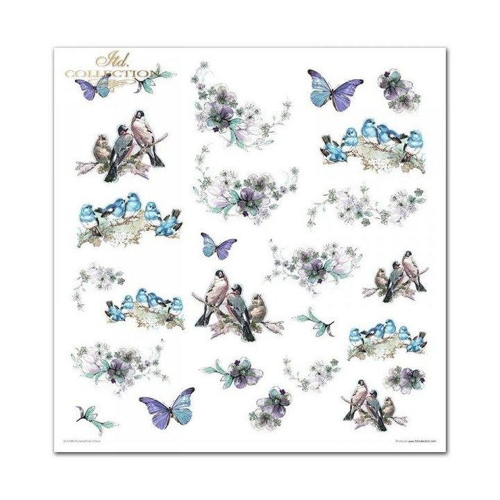 Scrapbookingpapier SLS-006 ''Zomer in blauw''