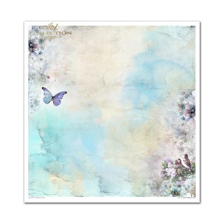 Scrapbookingpapier SLS-006 ''Zomer in blauw''