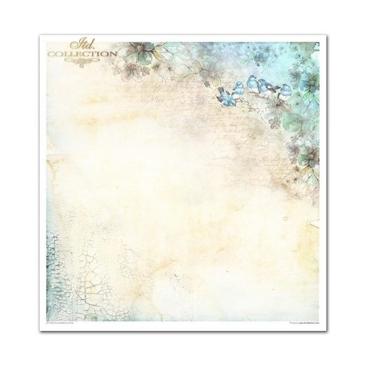 Scrapbookingpapier SLS-006 ''Zomer in blauw''