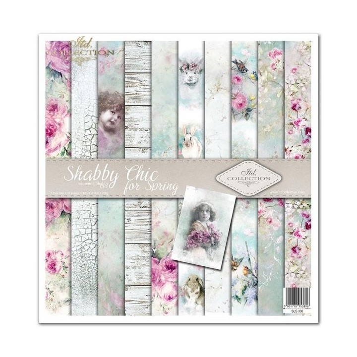 Scrapbookingpapier SLS-008 ''Shabby Chic voor de lente''