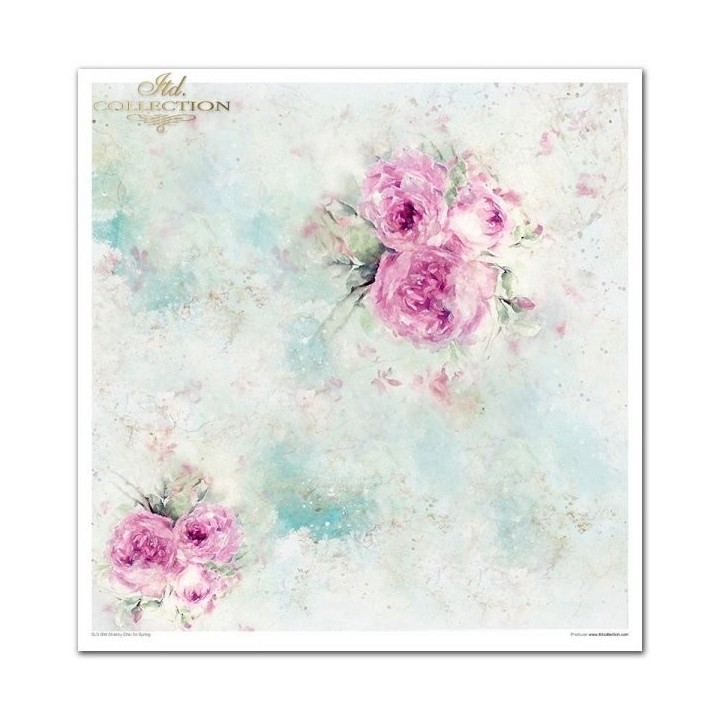 Scrapbookingpapier SLS-008 ''Shabby Chic voor de lente''