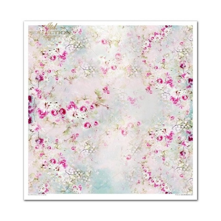 Scrapbookingpapier SLS-008 ''Shabby Chic voor de lente''