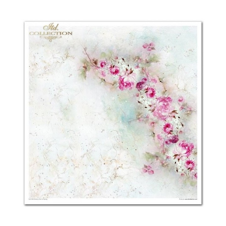 Scrapbookingpapier SLS-008 ''Shabby Chic voor de lente''