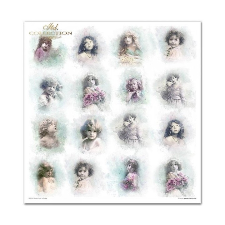 Scrapbookingpapier SLS-008 ''Shabby Chic voor de lente''