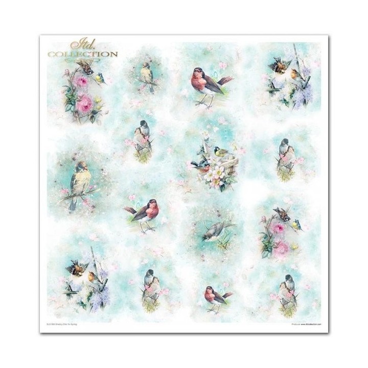 Scrapbookingpapier SLS-008 ''Shabby Chic voor de lente''