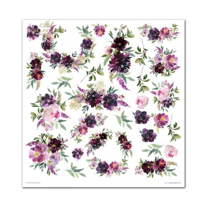 Scrapbookingpapier SLS-009 ''Tuin der Dromen''