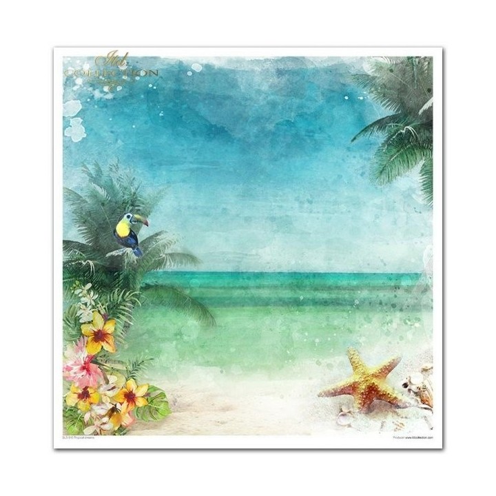 Scrapbookingpapier SLS-010 ''Tropische dromen''